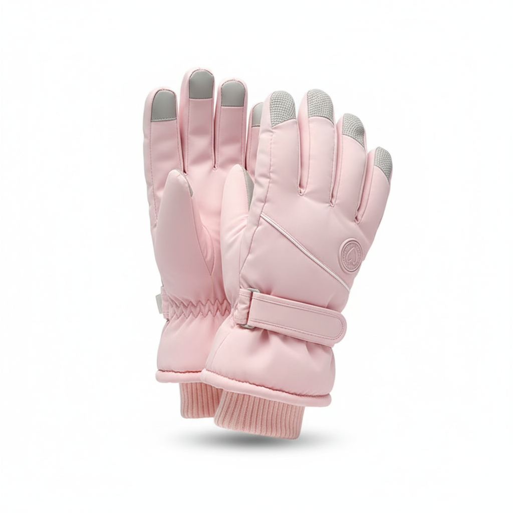 Rosa Neopren-Handschuhe Produktbild