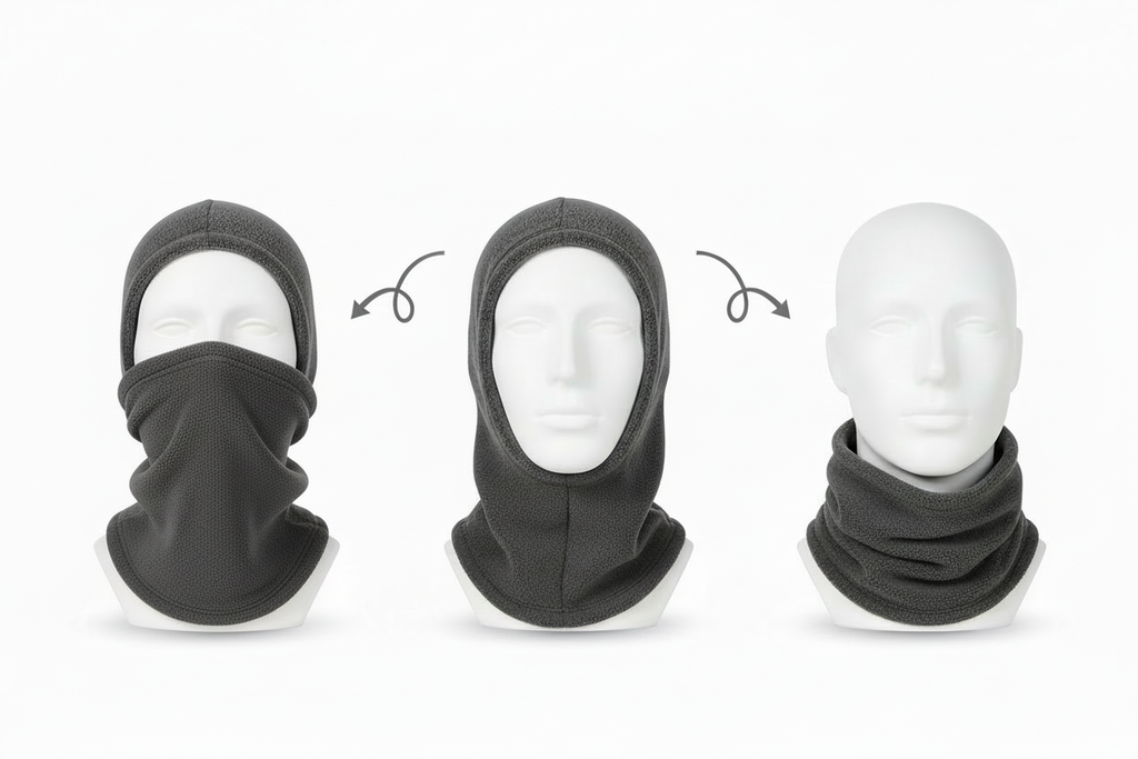 Sturmhaube Tragevarianten ohne Text